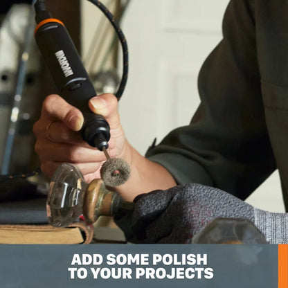 Worx MakerX WX996L 6 Tool Kit: Rotary Tool, Wood & Metal Crafter, Air Brush, Hot Air Blower, Grinder and LED Flex Light in Carry Bag