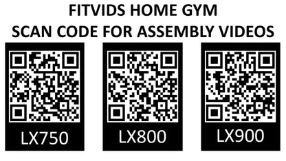 Fitvids LX750 Home Gym System Workout Station with 330 Lbs of Resistance, 122.5 Lbs Weight Stack, One Station, Comes with Installation Instruction Video, Ships in 5 Boxes