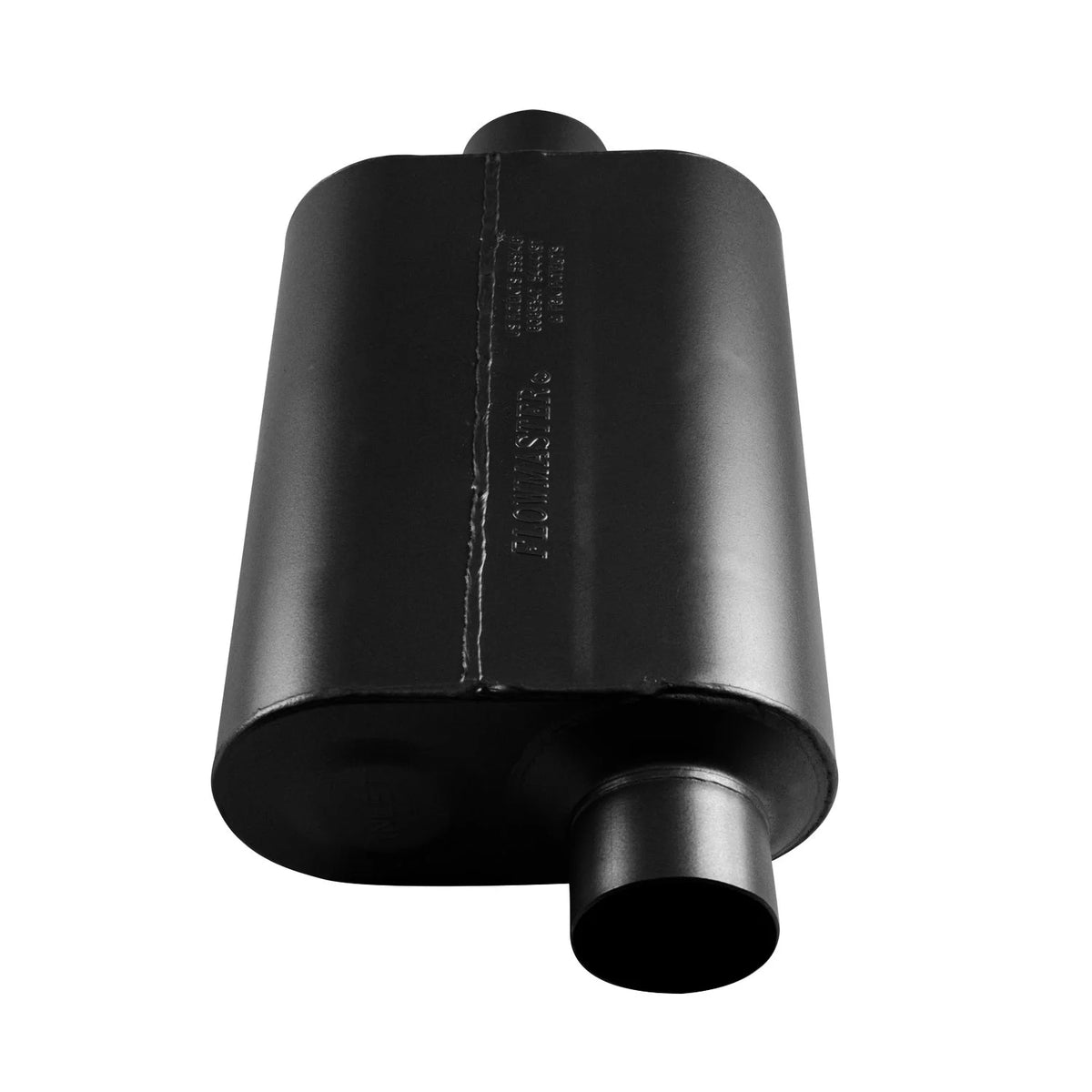 Flowmaster 853046 Super 40 Muffler 409S - 3.00 Offset In / 3.00 Center Out - Aggressive Sound