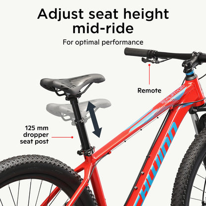 Schwinn Axum DP 29 inch Mens Mountain Bike, 19 inch Frame Adult Bicycle, Red