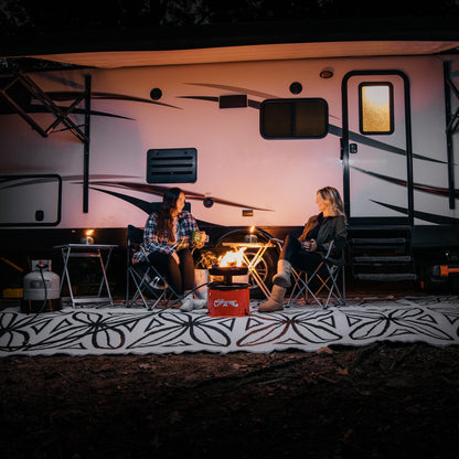 Camco Olympian Big Red Campfire, Approved for RV Campgrounds, Includes 10-Foot Propane Hose (58035)