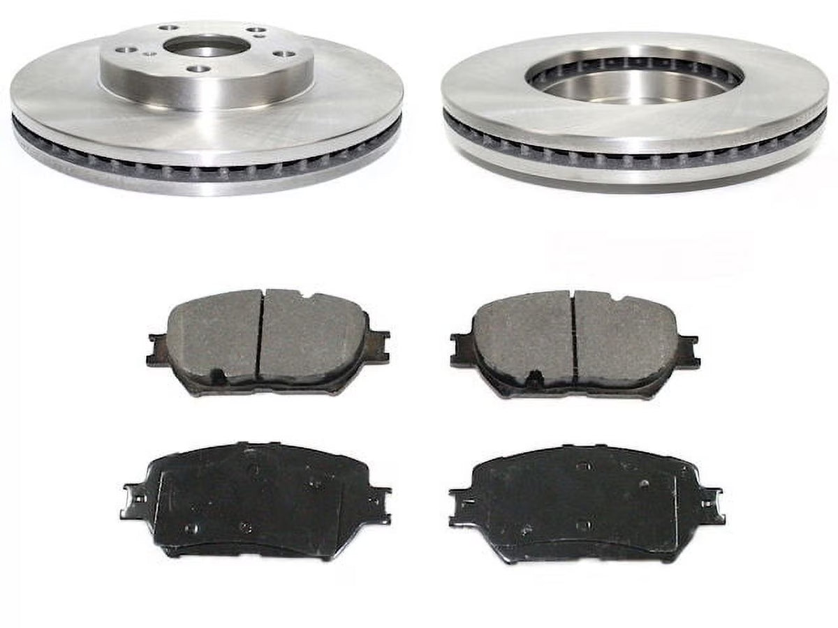 Front Ceramic Brake Pads and Rotor Kit - Compatible with 2002 - 2006 Toyota Camry 2003 2004 2005