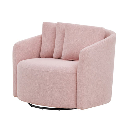 Beautiful Drew Accent Chair by Drew Barrymore, Cream Boucle
