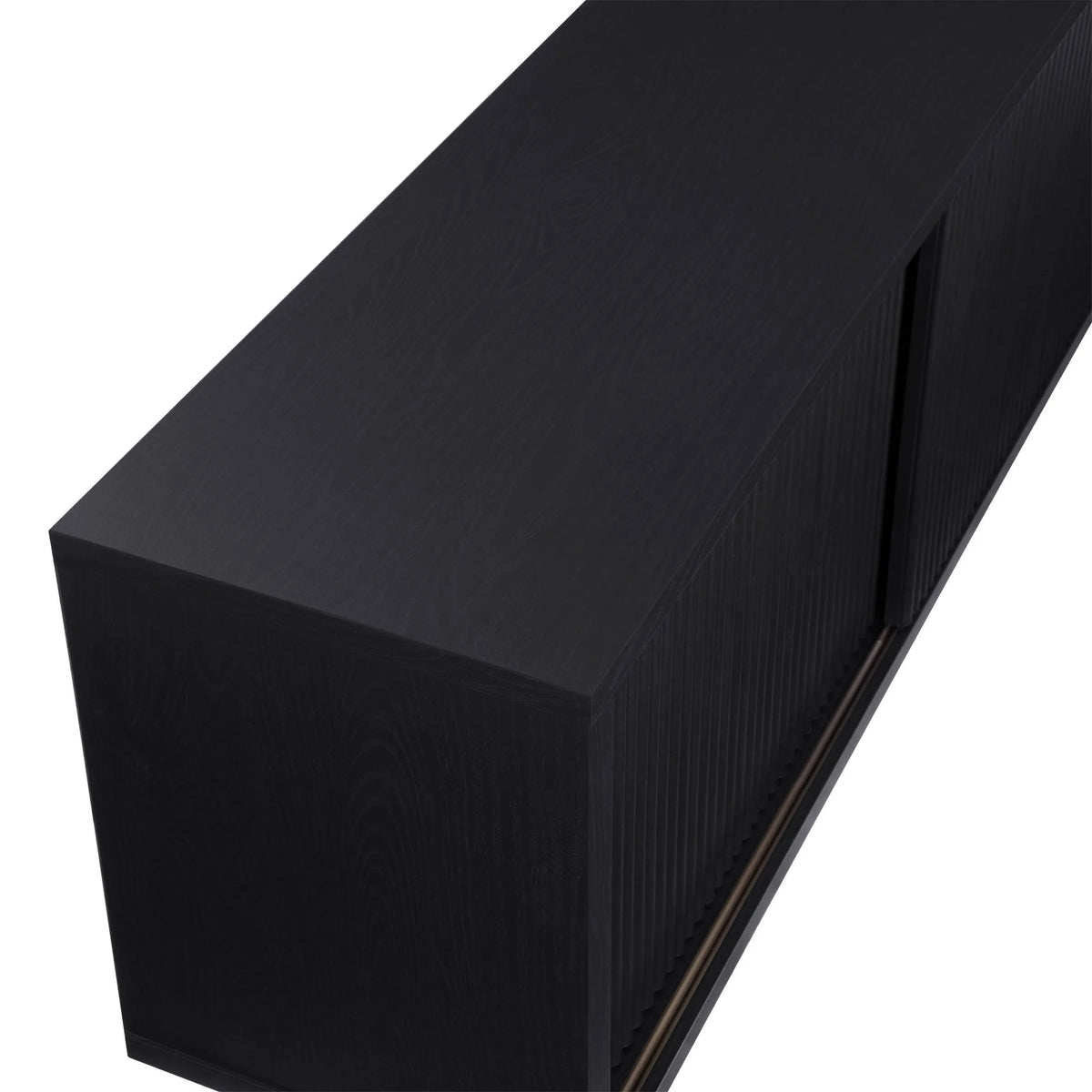 Beautiful Fluted TV Stand for TV��s up to 70�� by Drew Barrymore, Rich Black Finish