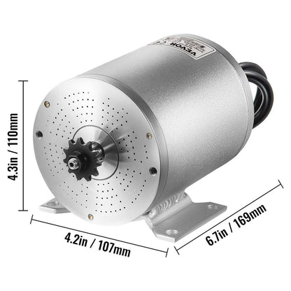 VEVOR 48V 2000W Brushless DC Motor Kit. 4300 RPM. with Controller &amp; Throttle. for Go Kart/ATV. 10 lb