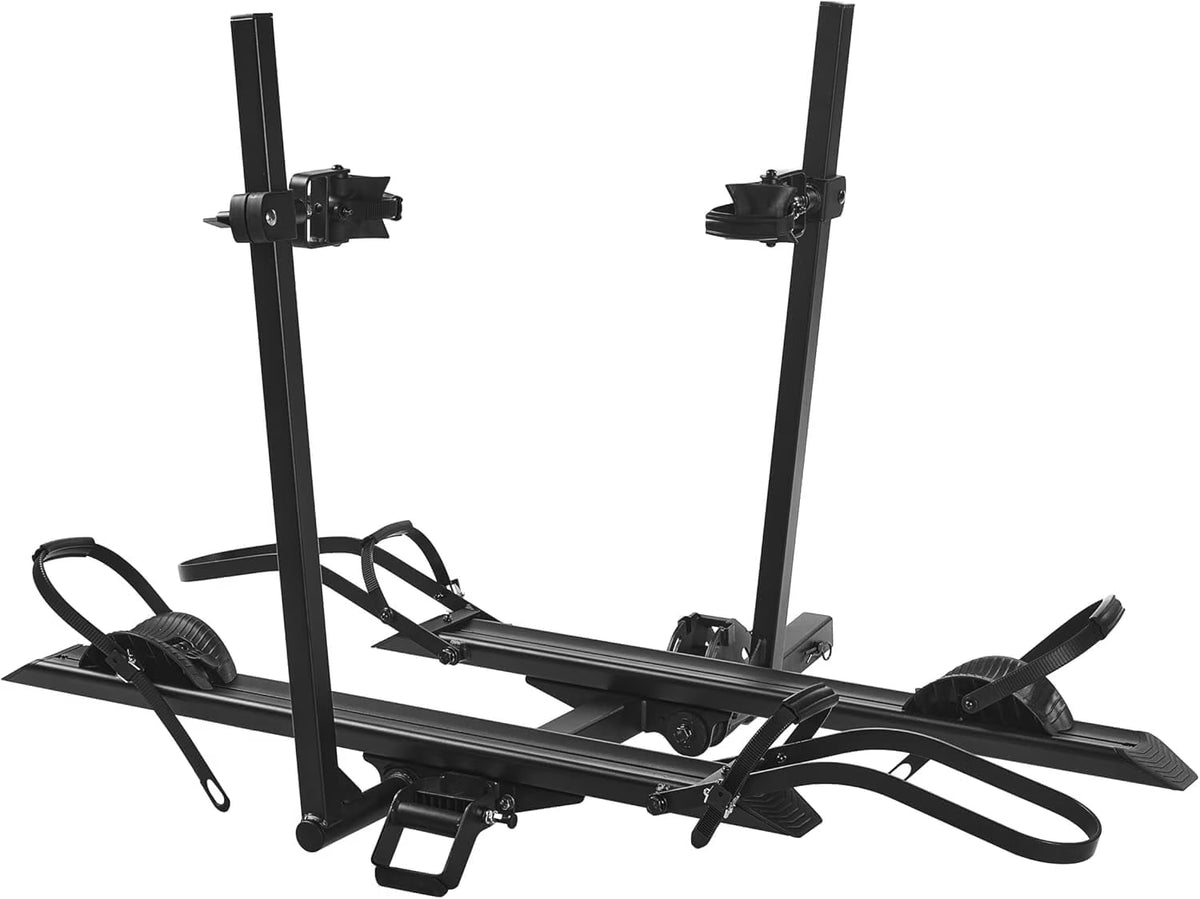Young Electric Ebike Rack, 200lb Capacity, Alloy Steel Hitch Mount, Fits 5-Inch Fat Tire Bikes, 2-Inch Receiver