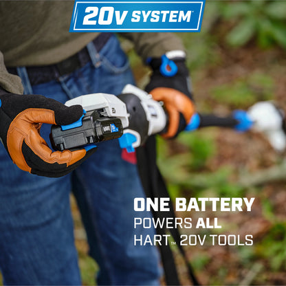 HART 20-Volt 8-Inch Pole Saw Kit, (1) 2.0 Ah Lithium Ion Battery