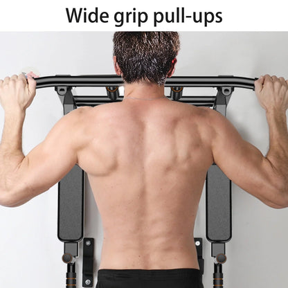 Dual-Use Wall-Mounted Pull-up Bar for Home Gym Strength Training Equipment Chin Up Steel Bar