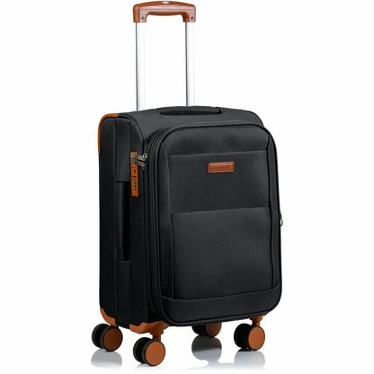 CHAMPS Classic Collection, 3-piece Softside Luggage set, Black