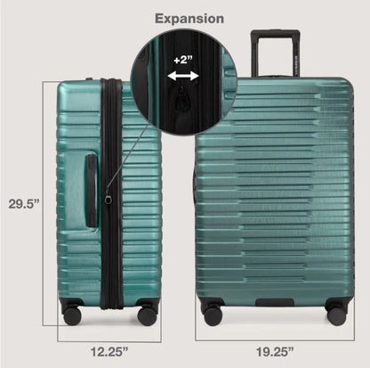 U.S. Traveler Boren Hardside Rugged Spinner Luggage, Lavender, 30" Checked Large