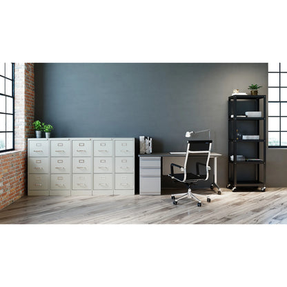 Hirsh 22" Deep 3 Drawer Letter Width Vertical File Cabinet, Commercial Grade, Gray