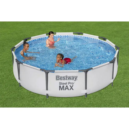 Bestway Steel Pro MAX 10'x30" Above Ground Outdoor Swimming Pool with Pump Metal frame pools Round